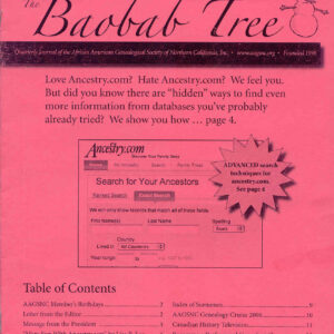 the Baobab Tree, Winter 2006