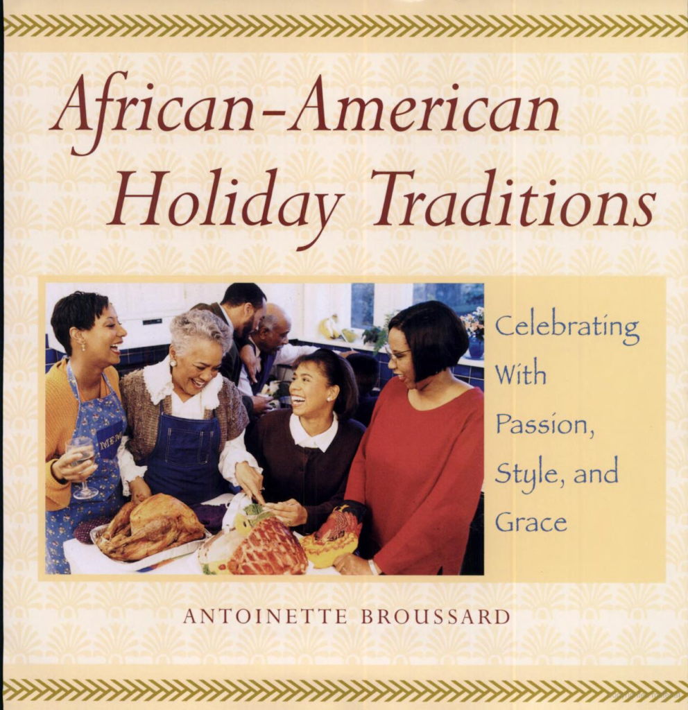 Book Cover entitled African America Holiday Traditions by Antionette Broussard