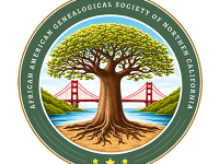 Logo for the African American Genealogical Society of Northern California (AAGSNC)